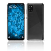 PhoneNatic Case kompatibel mit Samsung Galaxy A31 - Crystal Clear Silikon Hülle crystal-case Cover