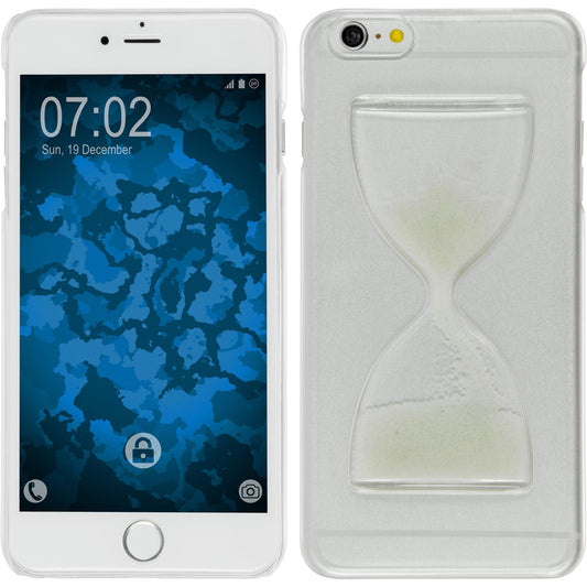 Hardcase für Apple iPhone 6 Plus / 6s Plus Sanduhr weiﬂ
