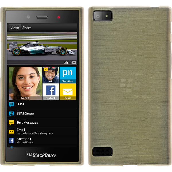 Silikonhülle für BlackBerry Z3 brushed gold