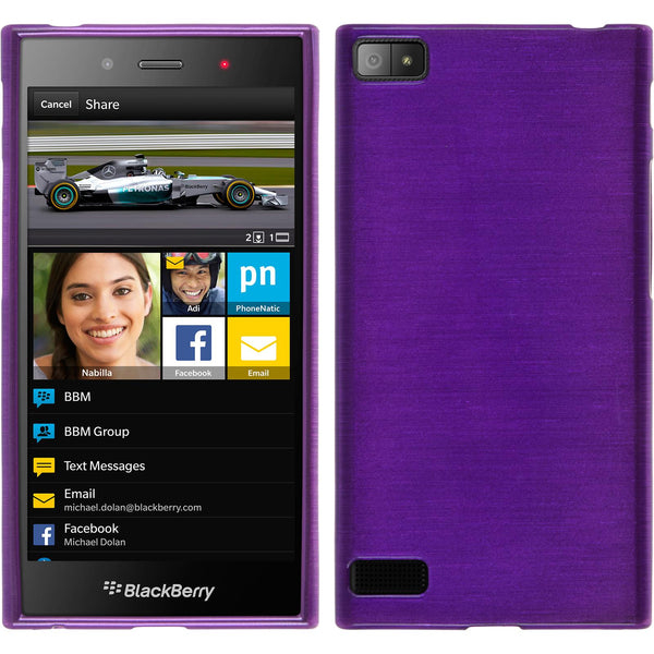 Silikonhülle für BlackBerry Z3 brushed lila