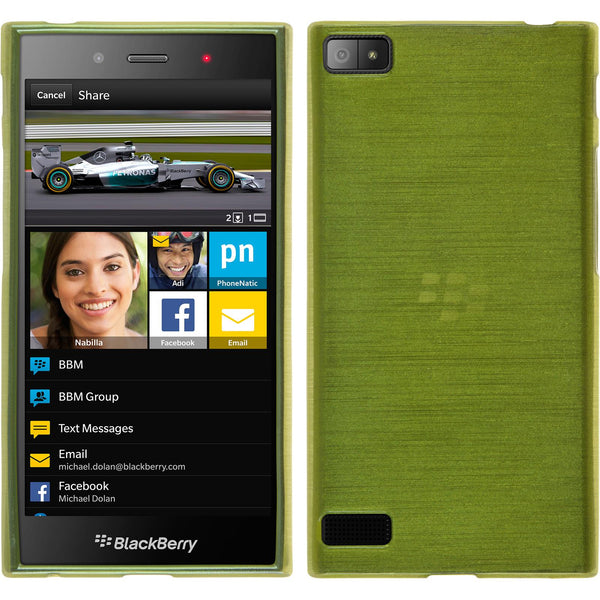 Silikonhülle für BlackBerry Z3 brushed pastellgrün
