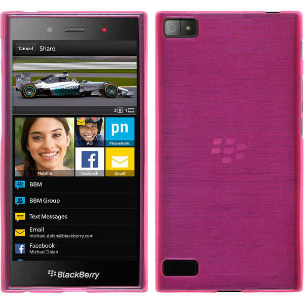 Silikonhülle für BlackBerry Z3 brushed pink