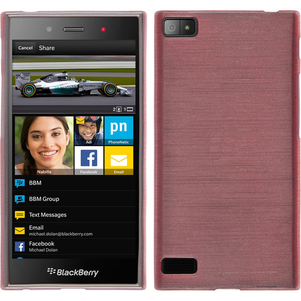 Silikonhülle für BlackBerry Z3 brushed rosa