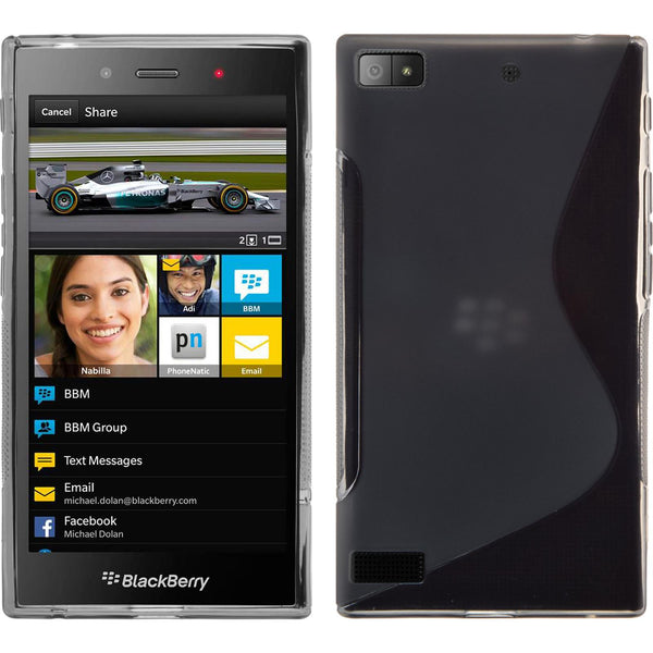 Silikonhülle für BlackBerry Z3 S-Style grau