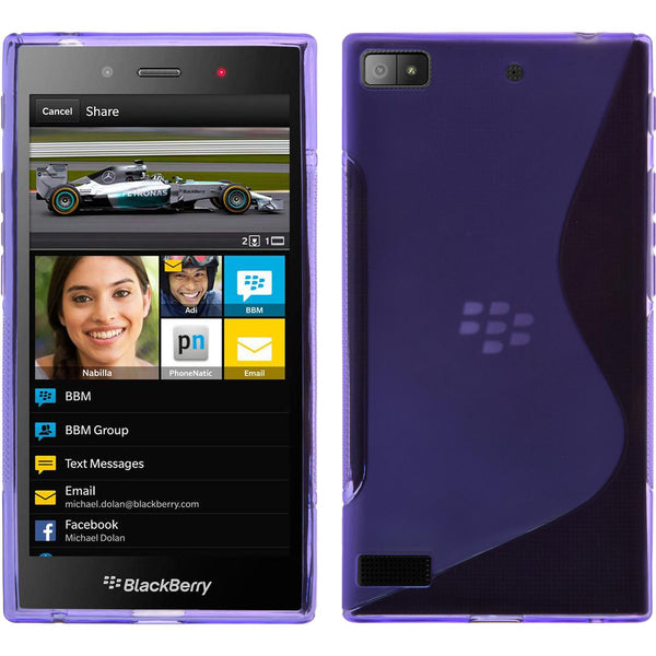 Silikonhülle für BlackBerry Z3 S-Style lila