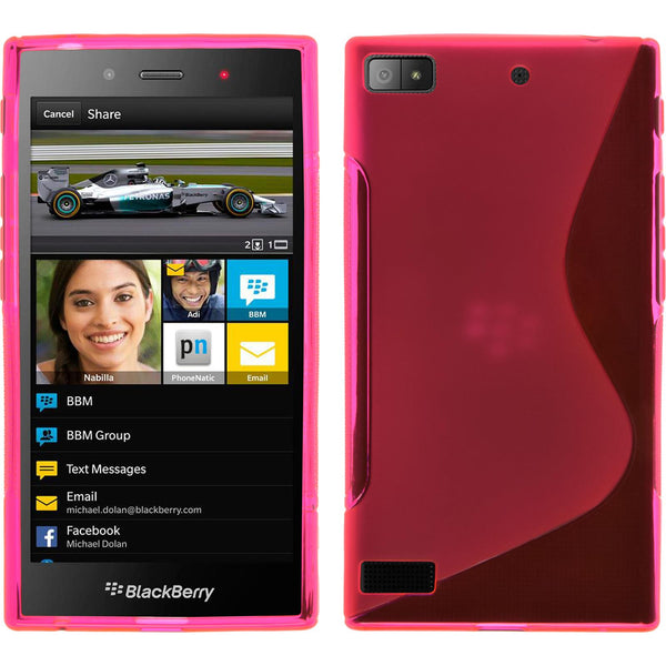 Silikonhülle für BlackBerry Z3 S-Style pink