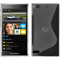 PhoneNatic Case kompatibel mit BlackBerry Z3 - clear Silikon Hülle S-Style + 2 Schutzfolien