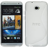 PhoneNatic Case kompatibel mit HTC Desire 601 - clear Silikon Hülle S-Style + 2 Schutzfolien