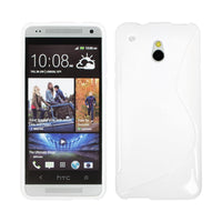 PhoneNatic Case kompatibel mit HTC One Mini - weiﬂ Silikon Hülle S-Style + 2 Schutzfolien