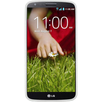 PhoneNatic Case kompatibel mit LG G2 - weiß Silikon Hülle X-Style + 2 Schutzfolien