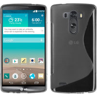 PhoneNatic Case kompatibel mit LG G3 - grau Silikon Hülle S-Style + 2 Schutzfolien