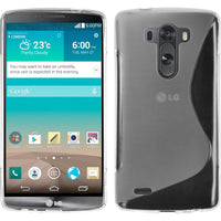 PhoneNatic Case kompatibel mit LG G3 - clear Silikon Hülle S-Style + 2 Schutzfolien
