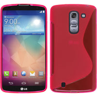 PhoneNatic Case kompatibel mit LG G Pro 2 - pink Silikon Hülle S-Style + 2 Schutzfolien