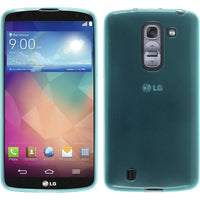 PhoneNatic Case kompatibel mit LG G Pro 2 - türkis Silikon Hülle transparent + 2 Schutzfolien
