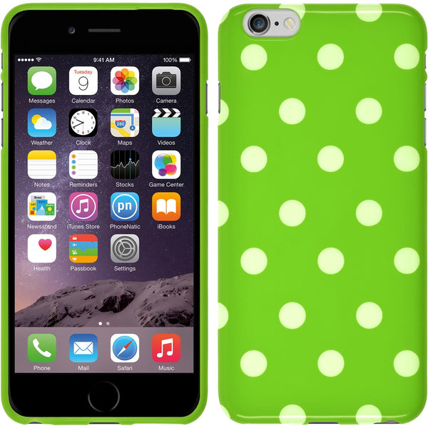 PhoneNatic Case kompatibel mit Apple iPhone 6 Plus / 6s Plus - Design:05 Silikon Hülle Polkadot + 2 Schutzfolien