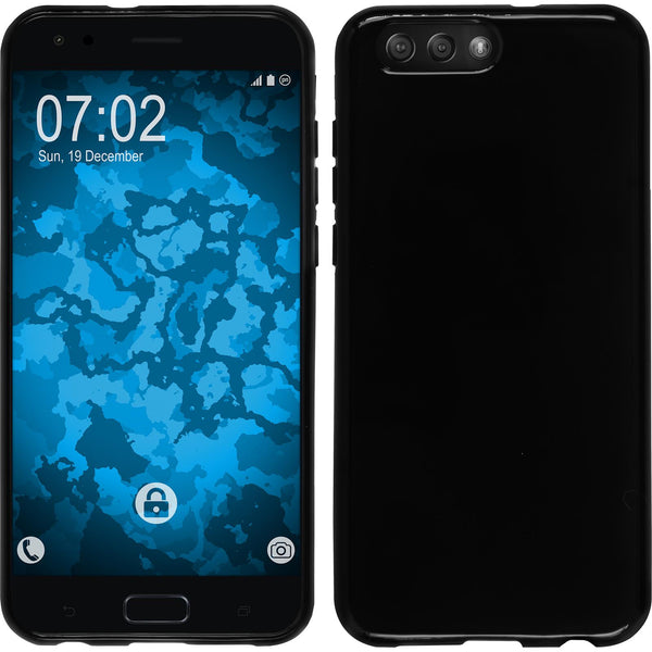 PhoneNatic Case kompatibel mit Asus Zenfone 4 ZE554KL - schwarz Silikon Hülle  Cover