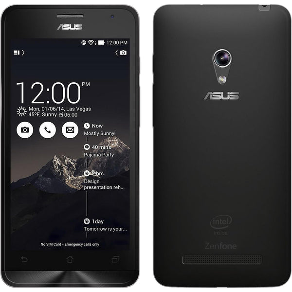 PhoneNatic Case kompatibel mit Asus Zenfone 5 A500CG (2014) - clear Silikon Hülle Slimcase + 2 Schutzfolien