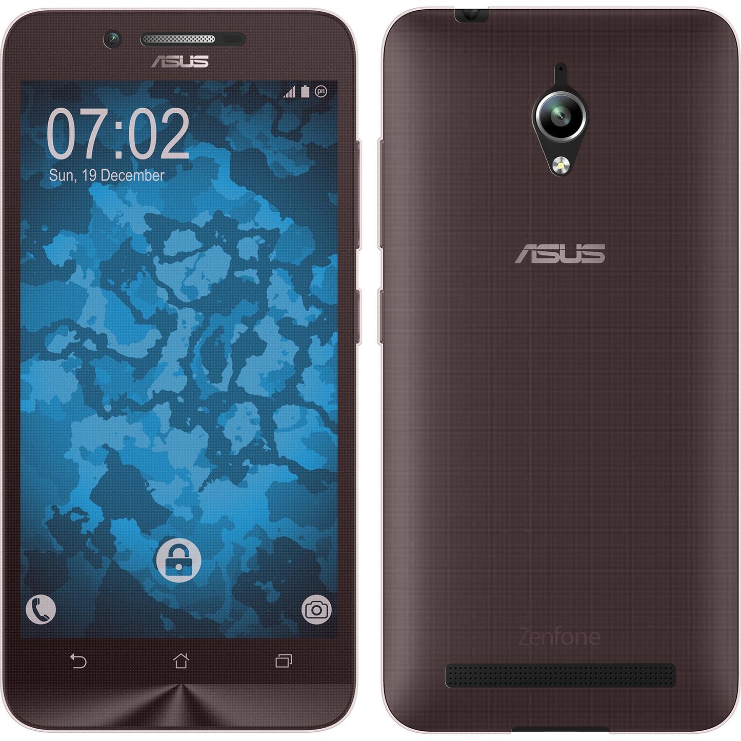 PhoneNatic Case kompatibel mit Asus Zenfone Go (ZC500TG) - rosa Silikon Hülle 360∞ Fullbody Cover