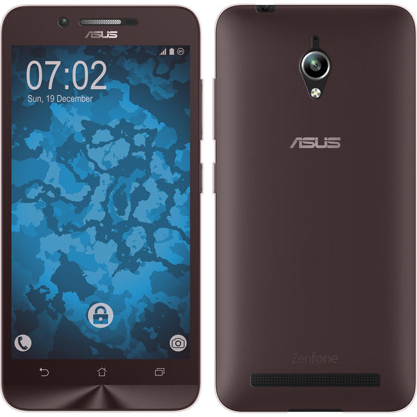 PhoneNatic Case kompatibel mit Asus Zenfone Go (ZC500TG) - rosa Silikon Hülle 360∞ Fullbody Cover