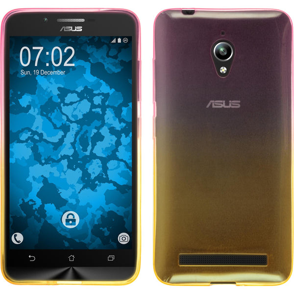 PhoneNatic Case kompatibel mit Asus Zenfone Go (ZC500TG) - Design:01 Silikon Hülle OmbrË + 2 Schutzfolien