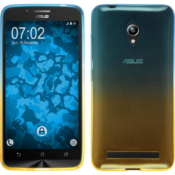 PhoneNatic Case kompatibel mit Asus Zenfone Go (ZC500TG) - Design:02 Silikon Hülle OmbrË + 2 Schutzfolien