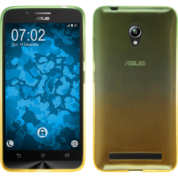 PhoneNatic Case kompatibel mit Asus Zenfone Go (ZC500TG) - Design:03 Silikon Hülle OmbrË + 2 Schutzfolien