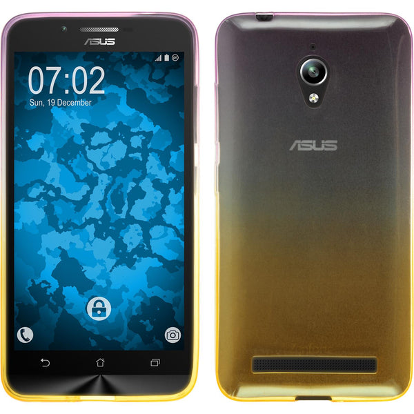 PhoneNatic Case kompatibel mit Asus Zenfone Go (ZC500TG) - Design:05 Silikon Hülle OmbrË + 2 Schutzfolien