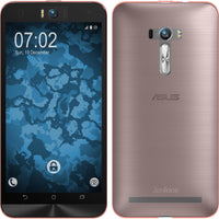 PhoneNatic Case kompatibel mit Asus Zenfone Selfie - rosa Silikon Hülle 360∞ Fullbody Cover