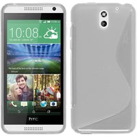 PhoneNatic Case kompatibel mit HTC Desire 610 - clear Silikon Hülle S-Style + 2 Schutzfolien