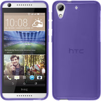 PhoneNatic Case kompatibel mit HTC Desire 626 - lila Silikon Hülle transparent Cover