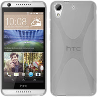 PhoneNatic Case kompatibel mit HTC Desire 626 - clear Silikon Hülle X-Style Cover