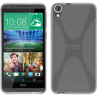 PhoneNatic Case kompatibel mit HTC Desire 820 - clear Silikon Hülle X-Style + 2 Schutzfolien