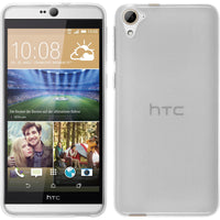 PhoneNatic Case kompatibel mit HTC Desire 826 - weiﬂ Silikon Hülle transparent Cover