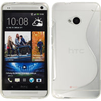 PhoneNatic Case kompatibel mit HTC One - clear Silikon Hülle S-Style + 2 Schutzfolien