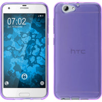 PhoneNatic Case kompatibel mit HTC One A9s - lila Silikon Hülle transparent Cover