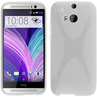 PhoneNatic Case kompatibel mit HTC One M8 - clear Silikon Hülle X-Style Cover