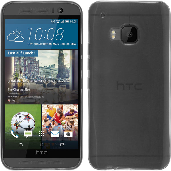 PhoneNatic Case kompatibel mit HTC One M9 - clear Silikon Hülle Slimcase + 2 Schutzfolien