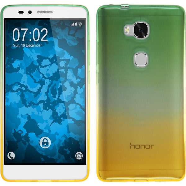 PhoneNatic Case kompatibel mit Huawei Honor 5X - Design:03 Silikon Hülle OmbrË + 2 Schutzfolien
