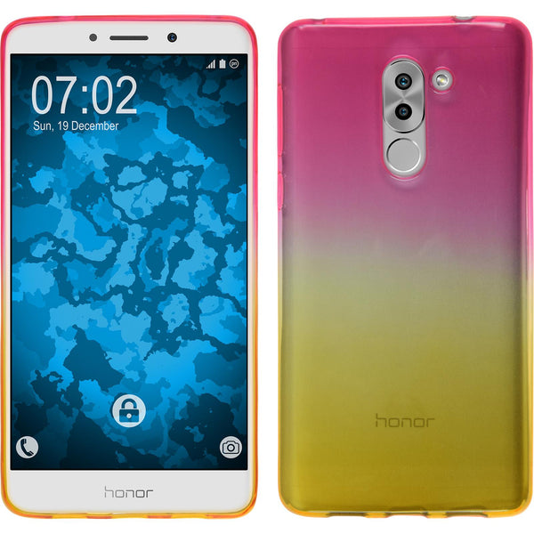 PhoneNatic Case kompatibel mit Huawei Honor 6x - Design:01 Silikon Hülle OmbrË + 2 Schutzfolien