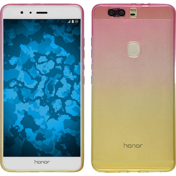 PhoneNatic Case kompatibel mit Huawei Honor V8 - Design:01 Silikon Hülle OmbrË + 2 Schutzfolien