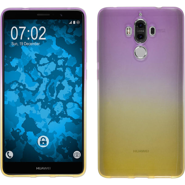 PhoneNatic Case kompatibel mit Huawei Mate 9 - Design:05 Silikon Hülle OmbrË + 2 Schutzfolien