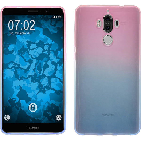 PhoneNatic Case kompatibel mit Huawei Mate 9 - Design:06 Silikon Hülle OmbrË + 2 Schutzfolien