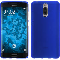 PhoneNatic Case kompatibel mit Huawei Mate 9 Pro - blau Silikon Hülle matt + 2 Schutzfolien