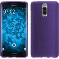 PhoneNatic Case kompatibel mit Huawei Mate 9 Pro - lila Silikon Hülle matt + 2 Schutzfolien