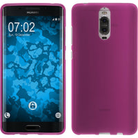 PhoneNatic Case kompatibel mit Huawei Mate 9 Pro - pink Silikon Hülle matt + 2 Schutzfolien