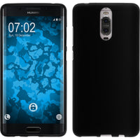 PhoneNatic Case kompatibel mit Huawei Mate 9 Pro - schwarz Silikon Hülle matt + 2 Schutzfolien