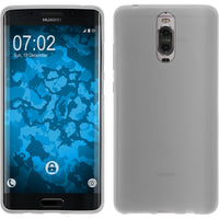 PhoneNatic Case kompatibel mit Huawei Mate 9 Pro - weiﬂ Silikon Hülle matt + 2 Schutzfolien
