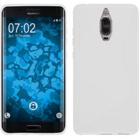 PhoneNatic Case kompatibel mit Huawei Mate 9 Pro - weiﬂ Silikon Hülle S-Style + 2 Schutzfolien