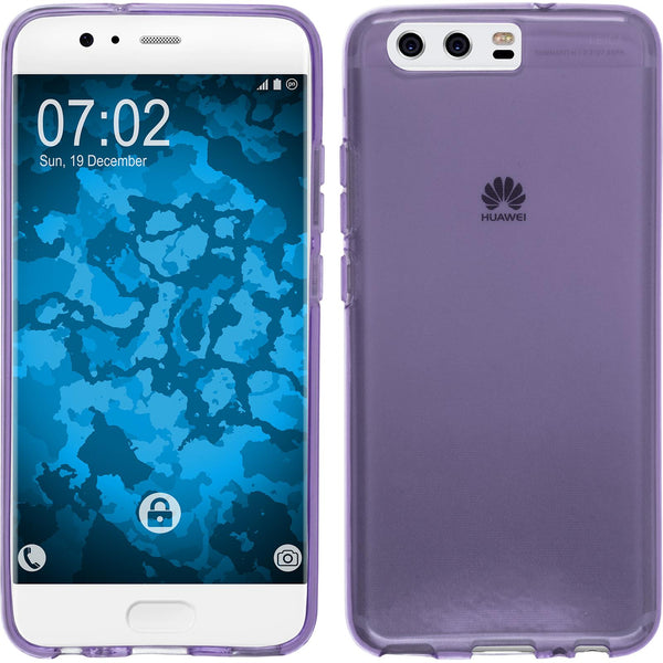 PhoneNatic Case kompatibel mit Huawei P10 Plus - lila Silikon Hülle transparent Cover