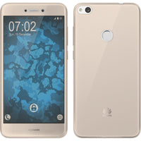 PhoneNatic Case kompatibel mit Huawei P8 Lite 2017 - gold Silikon Hülle 360∞ Fullbody Cover
